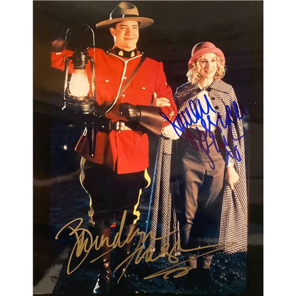 Dudley Do-Right Brendan Fraser and Sarah Parker signed movie photo