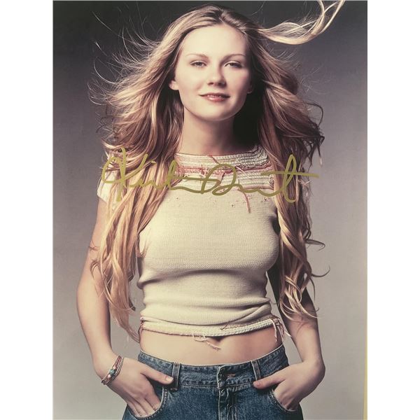 Actress Kirsten Dunst signed photo