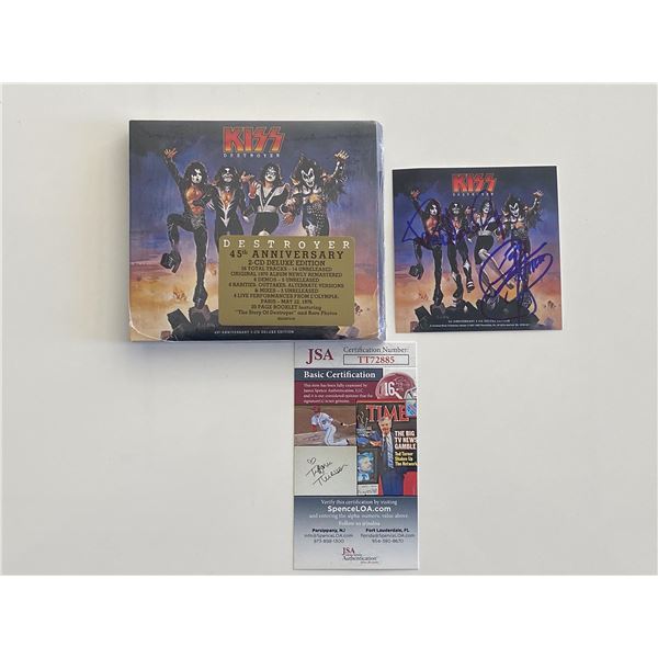 Destroyer Kiss signed CD insert - JSA