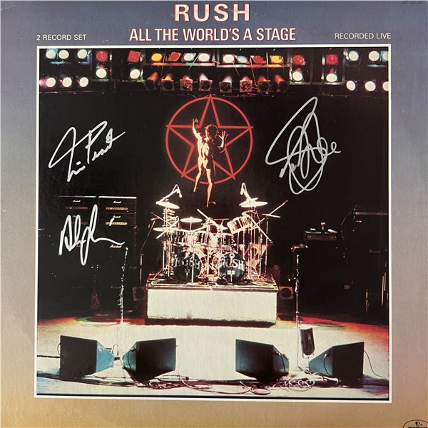 Rush All The World's A Stage signed album