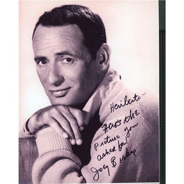 Rat Pack Joey Bishop signed photo