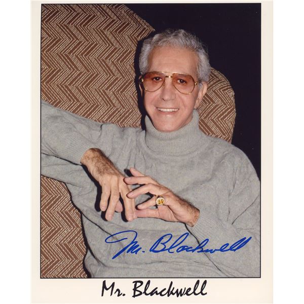 Richard Blackwell signed photo