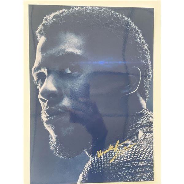 Black Panther Chadwick Boseman signed movie photo
