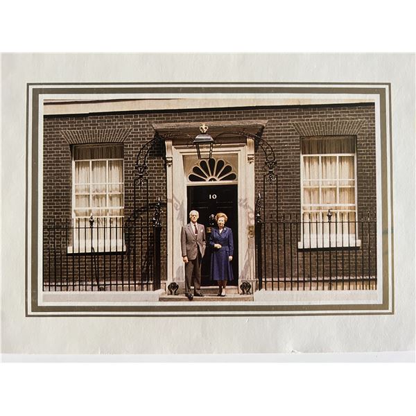 Margaret Thatcher signed Christmas Card. GFA authenticated