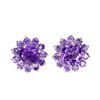 Image 1 : Natural Unheated Round Amethyst  Earrings