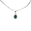 Image 1 : Natural London Blue Topaz Necklace