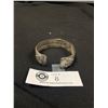 Image 2 : Heavy Metal Bangle with Blue Stone