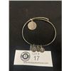 Image 1 : 925 Sterling Silver Vintage Bangle with Sterling Charms By Alex & Ani USA
