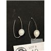 Image 2 : Vintage Sterling Silver Large Pearl Earrings