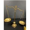 Image 2 : Vintage Brass Coin Counter Plus Brass Scale