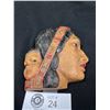 Image 2 : Vintage Wall Plaque of Native American Woman and Baby