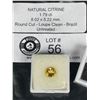 Image 1 : Natural Citrine 1.79 ct 8.02 x 5.22mm Round Cut- Loupe Clean- Brazil Untreated