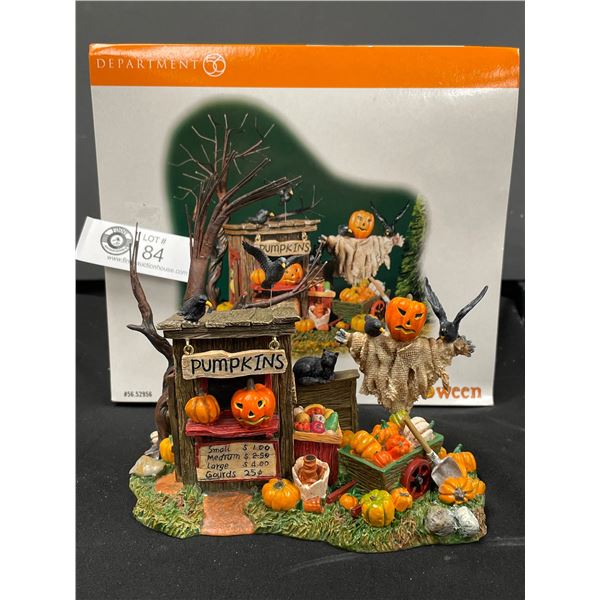 Department 56 Halloween Village " Halloween Pumpkin Stand"