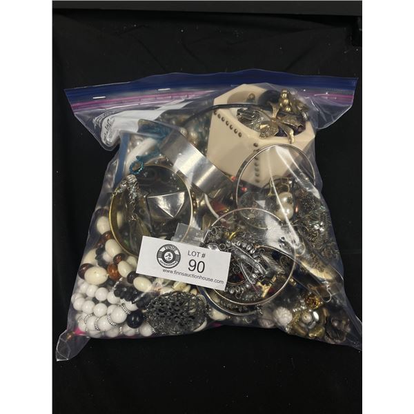 Large Bag of Jewelry and Parts