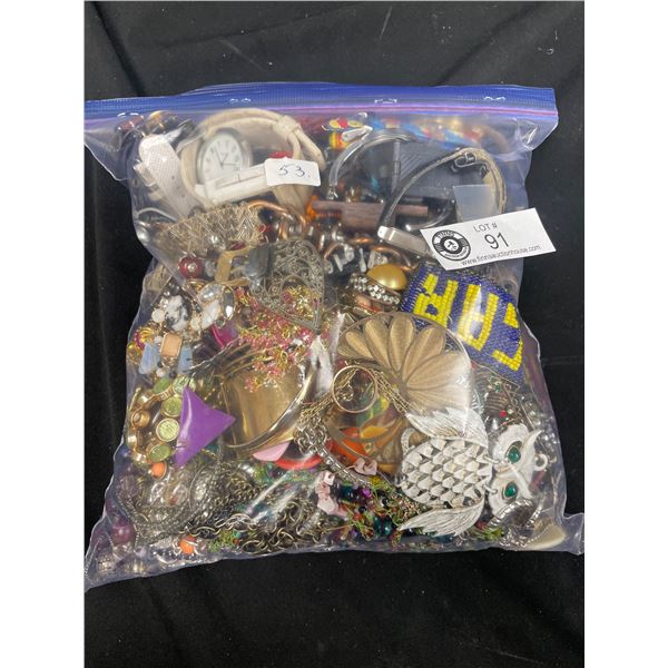 Large Bag of Jewelry and Watch Parts