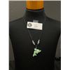Image 1 : Hand Carved Stone Dolphin Pendant Necklace