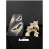 Image 1 : Santini Italy. 3 Owls Sculpture
