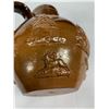 Image 7 : 1920's Small English Doulton Lambeth Stoneware Salt Glaze Two Tone, Brown and Tan Pottery Whiskey Ju