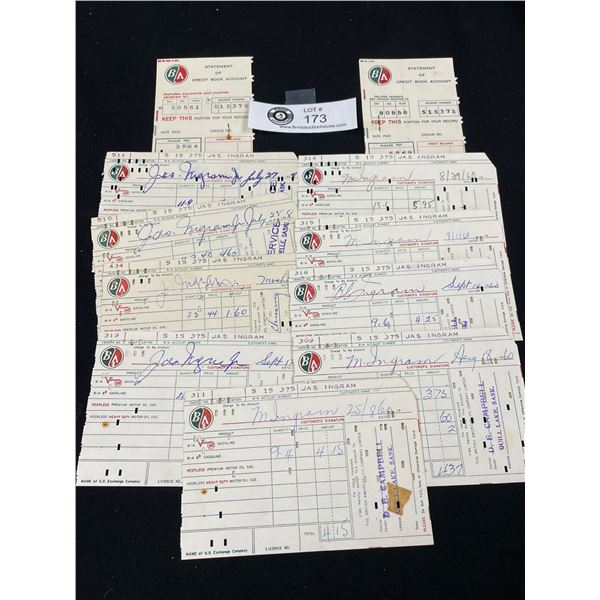 10 BA Oil/Gas Receipts from 1950's-1960's