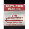 Image 1 : Restricted Parking Metal Sign