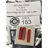 Image 1 : Natural Coral  11.23 ct 19.5 x 5mm-Round Baguette Cut- High Luster