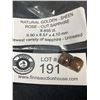 Image 1 : Natural Golden Sheen Rose Cut Sapphire 8.855 ct- 9.90 x 8.57 x 4.10 mm Newest Variety of Sapphire- U