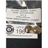 Image 1 : Natural Golden Sheen Rose Cut Sapphire. 14.2 Ct. 14.82 x 3.05mm- Newest Variety of Sapphire- Untreat