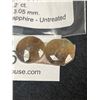 Image 2 : Natural Golden Sheen Rose Cut Sapphire. 14.2 Ct. 14.82 x 3.05mm- Newest Variety of Sapphire- Untreat