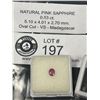 Image 1 : Natural Pink Sapphire 0.53 ct 5.10 x4.01x 2.70mm Oval Cut-VS-Madagascar
