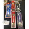 Image 2 : Large Lot of Collector Spoons & Vintage Sewing Machine Attachments & Notions