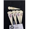 Image 2 : Lot of 5 Carved Bone Arrowheads