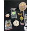 Image 2 : Nice Collectible Lot of Pins etc. Plus a Compass