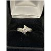 Image 2 : Lovely Sterling Silver Ring with Clear Stone.
