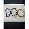 Image 2 : Nice Jewelry Lot. 2 Bead Necklaces and 3 Bracelets