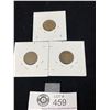Image 2 : Lot of 3 Canadian Pennies 1939, 1940 and 1941 in Cardboard Holders