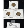 Image 1 : Lot of 3 Canadian Pennies 1927,1928 and 1929