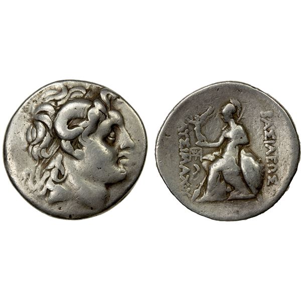 THRACIAN KINGDOM: Lysimachos, 305-281 BC, AR tetradrachm (16.61g), Lampsakos, ca. 297/6-282/1 BC, F-