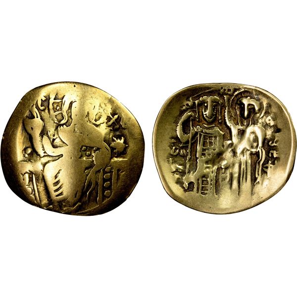KINGDOM OF NICAEA: John III Ducas-Vatazes, 1222-1254, AV hyperpyron (3.14g), Magnesia, VG