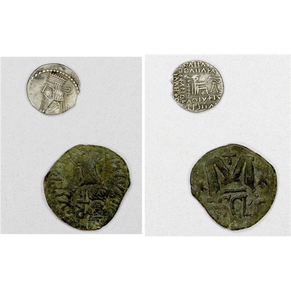 PARTHIA & BYZANTINE: LOT of 2 coins