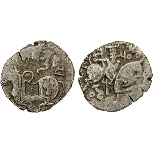 GHAZNAVID: Mas'ud I, 1030-1041, BI dirham (3.37g), NM, ND, choice VF
