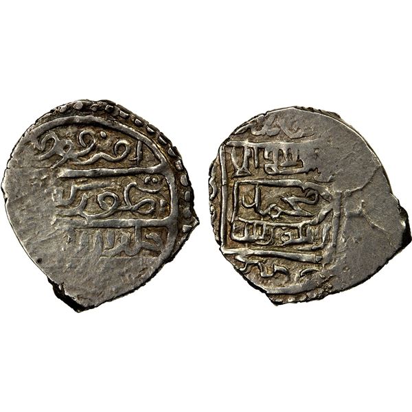 TIMURID: Timur, 1388-1398, AR heavy akçe (2.01g) (Amasya), DM, VF-EF