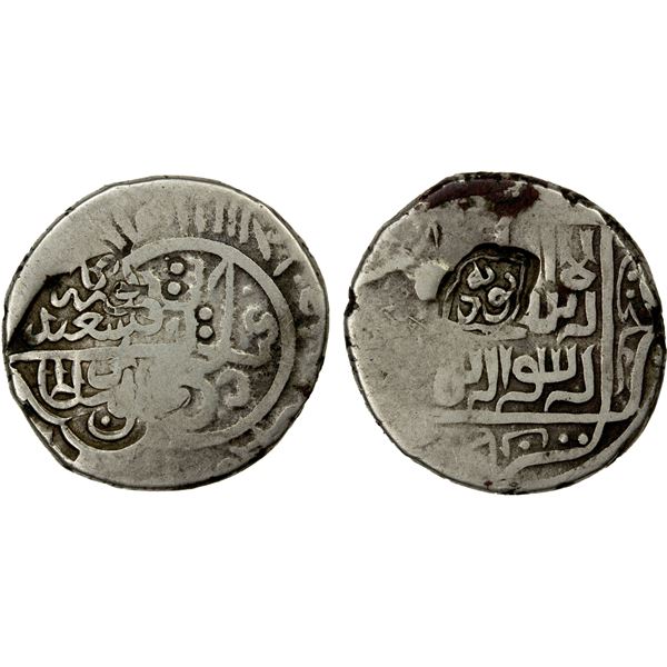 TIMURID: Sultan Husayn, 1st reign, 1459-1460, AR tanka (5.03g) (Astarabad), ND
