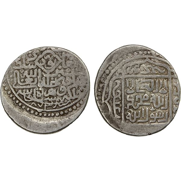 TIMURID: Sultan Husayn, 3rd reign, 1469-1506, AR tanka (5.12g), Herat, AH873, F-VF