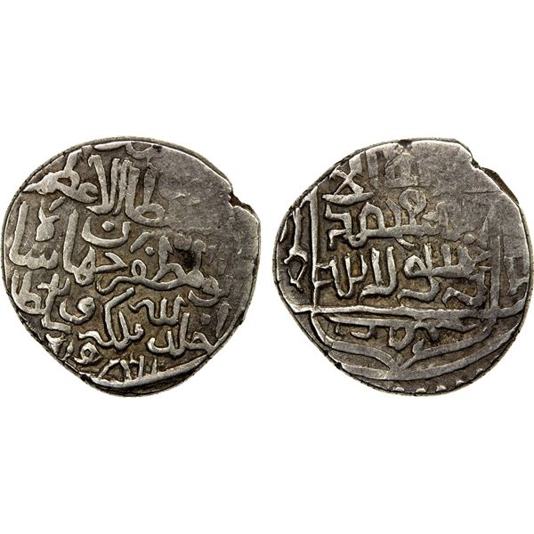 QARA QOYUNLU: Jahanshah, 1438-1467, AR tanka (4.66g), Herat, AH862, VF