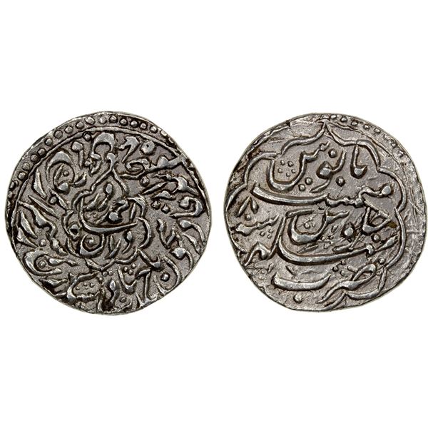 DURRANI: Ahmad Shah, 1747-1772, AR rupee (11.40g), Bhakhar, year 8, EF