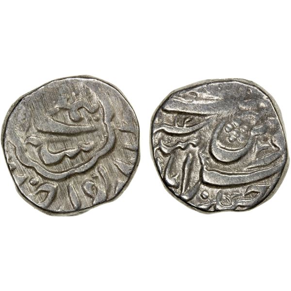 DURRANI: Taimur Shah, posthumous, ca. 1836-1841, AR rupee (7.66g), Haidarabad Sind, AH1252, VF