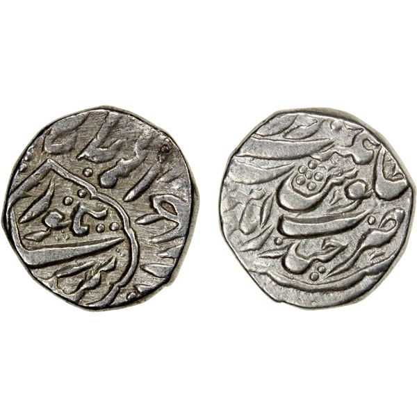 DURRANI: Taimur Shah, posthumous, ca. 1836-1841, AR rupee (7.66g), Haidarabad Sind, ND, VF-EF