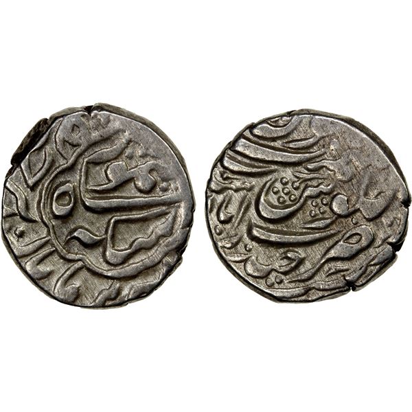 DURRANI: Taimur Shah, posthumous, ca. 1836-1841, AR rupee (7.66g), Haidarabad Sind, ND, VF-EF