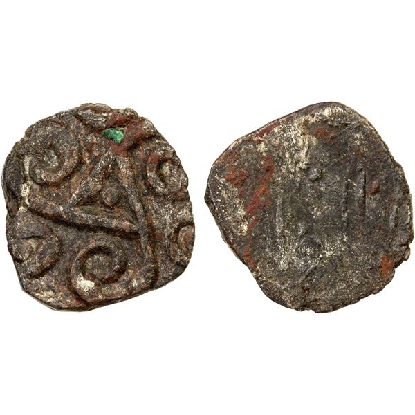 BABYAL: Punchmarked, ca. 350-300 BC, BI unit (1.37g), choice EF
