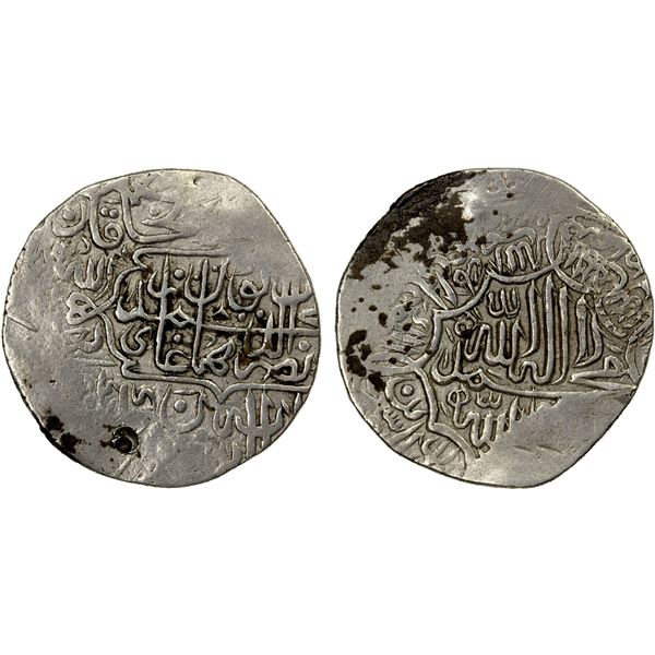 MUGHAL: Humayun, 1530-1556, AR shahrukhi (4.72g), Badakhshan, AH(9)44, VF